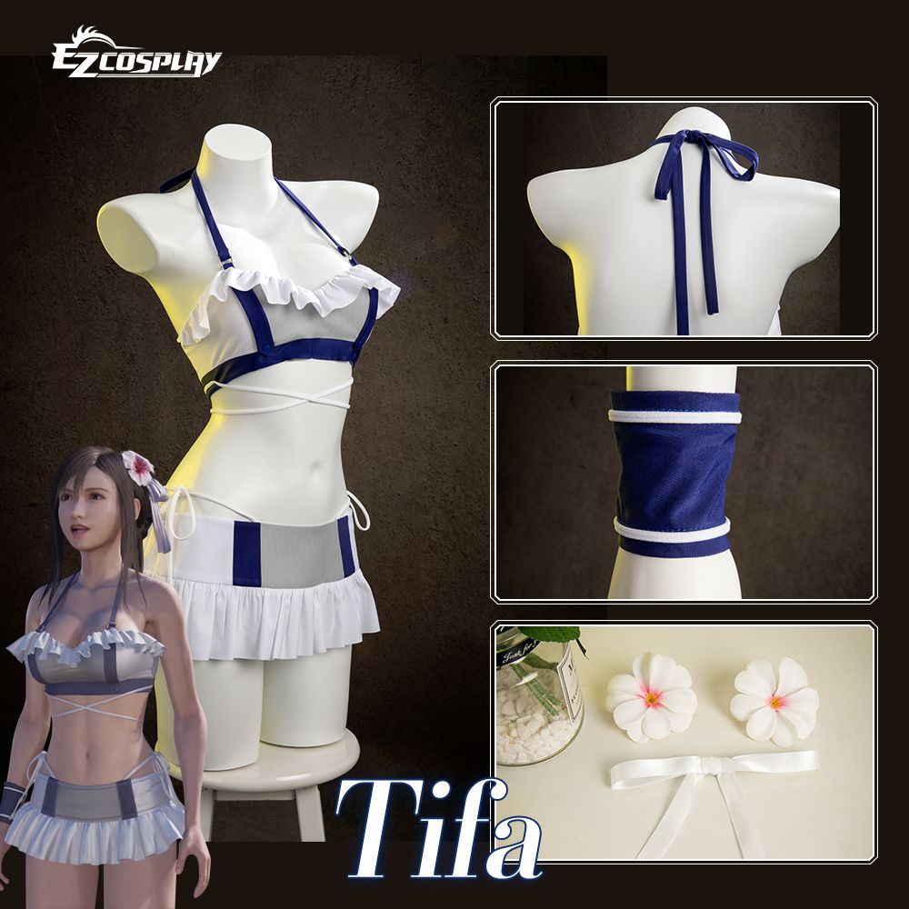 Final Fantasy VII Rebirth FF7R Tifa Lockhart Swimsuit Cosplay Costume-2.jpg