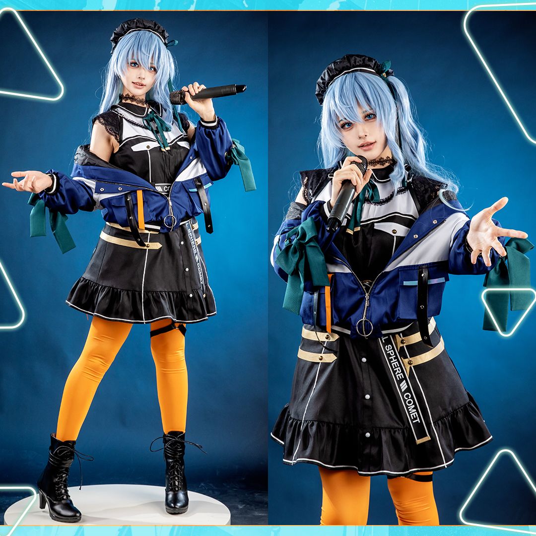 Hololive Virtual YouTuber Suisei Hoshimachi Western clothes Cosplay Costume.jpg