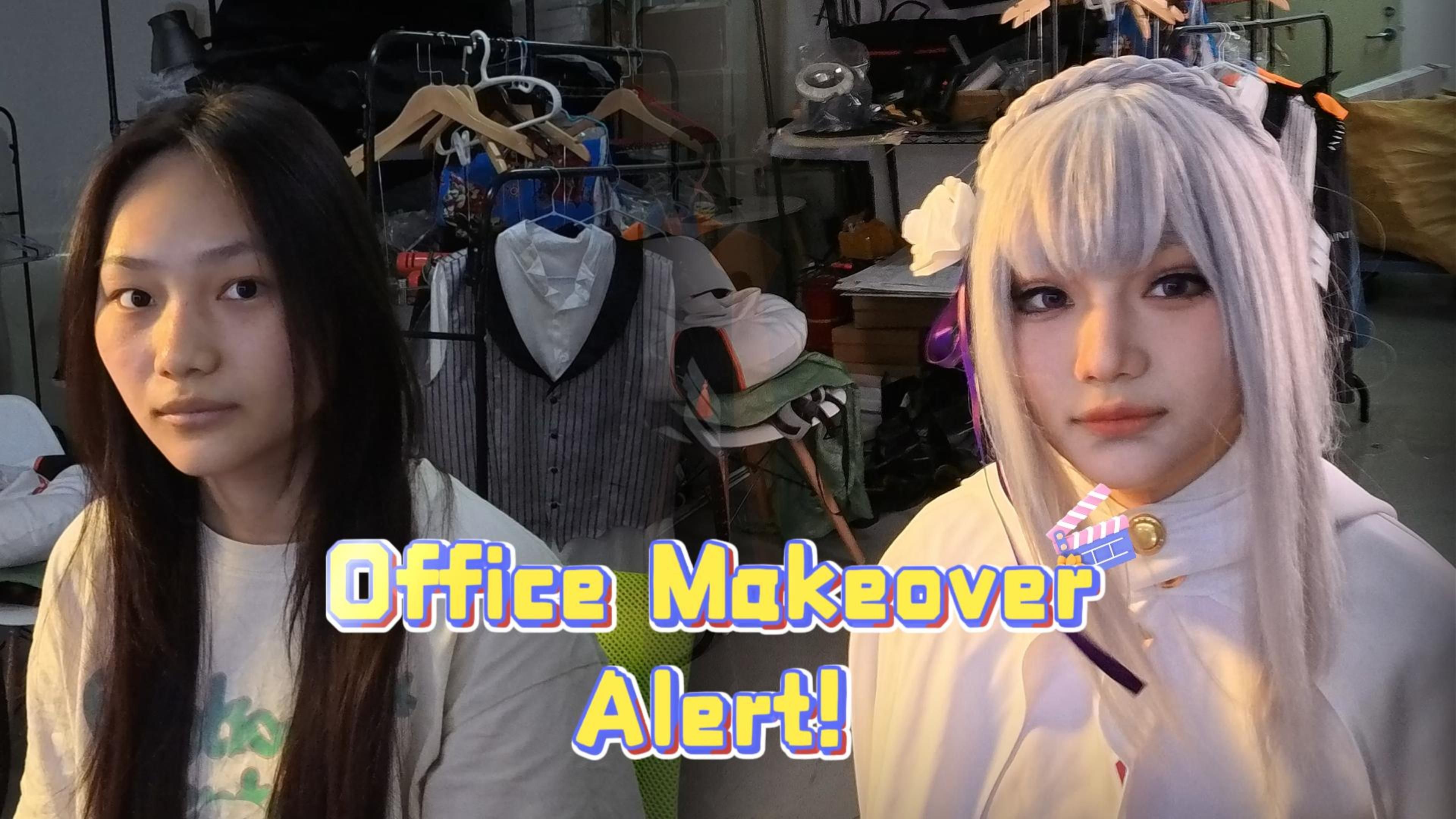 Re Life In A Different World From Zero Season 4 Emilia Cosplay Before and After.jpg