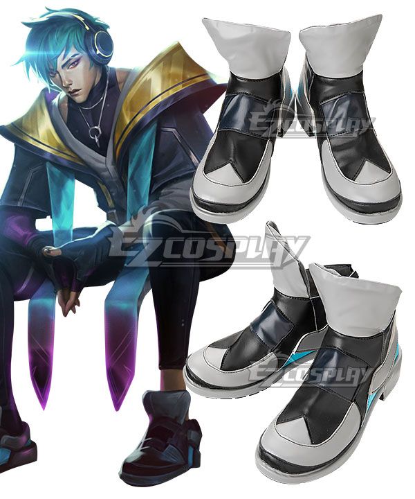 Heartsteel Aphelios cosplay shoes, custom cos boots from Ezcosplay