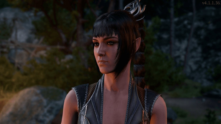 Official in-game screenshot of Shadowheart from Baldur's Gate 3, the design reference for our cosplay