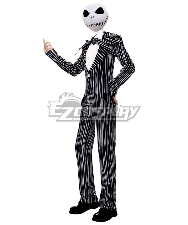 Side dynamic studio portrait of EZcos model posing with one hand lifted, fully presenting shoulder jagged fabric spikes and vertical stripe continuity from jacket down to trousers
